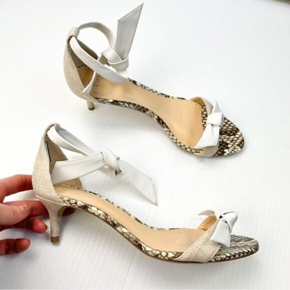 ALEXANDRE BIRMAN Sandals womens 6.5 Animal Print Leather Trim Embellishment - Picture 12 of 15